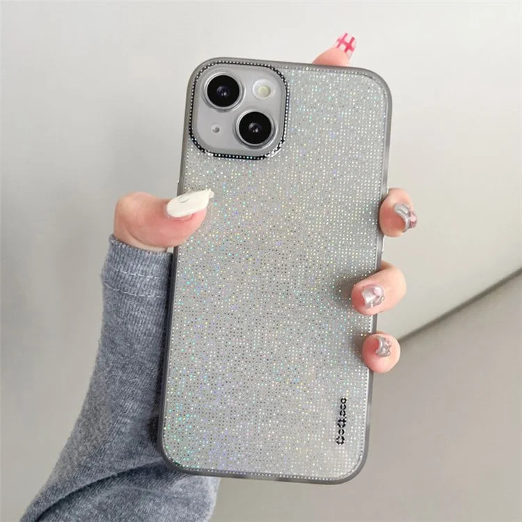 Q.COO For iPhone 13 TPU Case Aurora Effect Anti-slip Grip Phone Cover