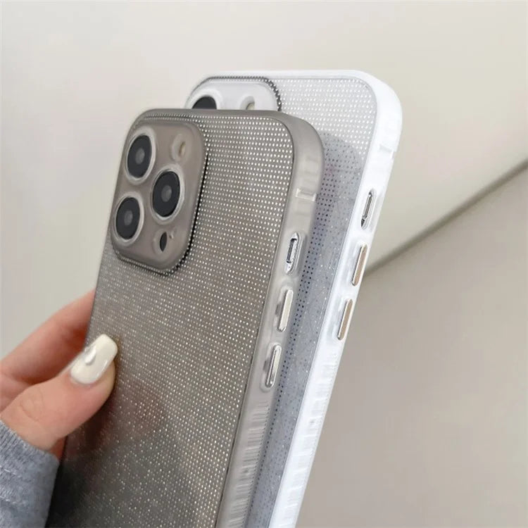 Q.COO For iPhone 14 Pro Max Case TPU Aurora Effect Slim Stylish Phone Cover