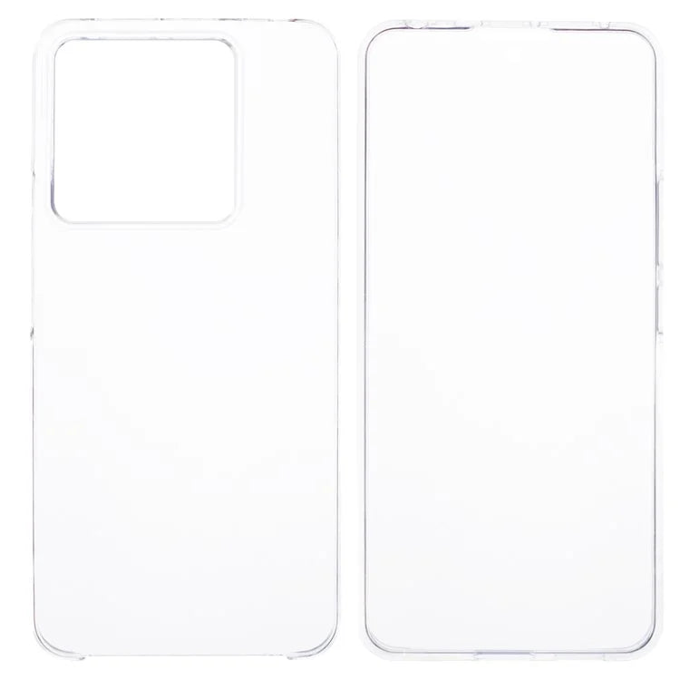 For Xiaomi Redmi Note 13 Pro 5G Clear Phone Case Acrylic + TPU Shockproof Back Cover with PET Film