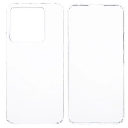 For Xiaomi Redmi Note 13 Pro 5G Clear Phone Case Acrylic + TPU Shockproof Back Cover with PET Film