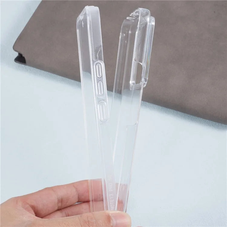 For Xiaomi Redmi Note 13 Pro 5G Clear Phone Case Acrylic + TPU Shockproof Back Cover with PET Film