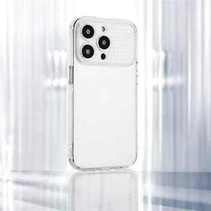 For iPhone 15 Pro TPU Case Rhinestone Decor Transparent Drop-proof Smartphone Cover