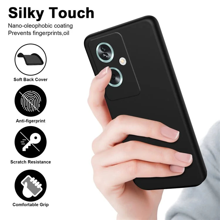 For Oppo A79 5G / A2 5G Case 2.2mm Rubberized TPU Protective Phone Cover