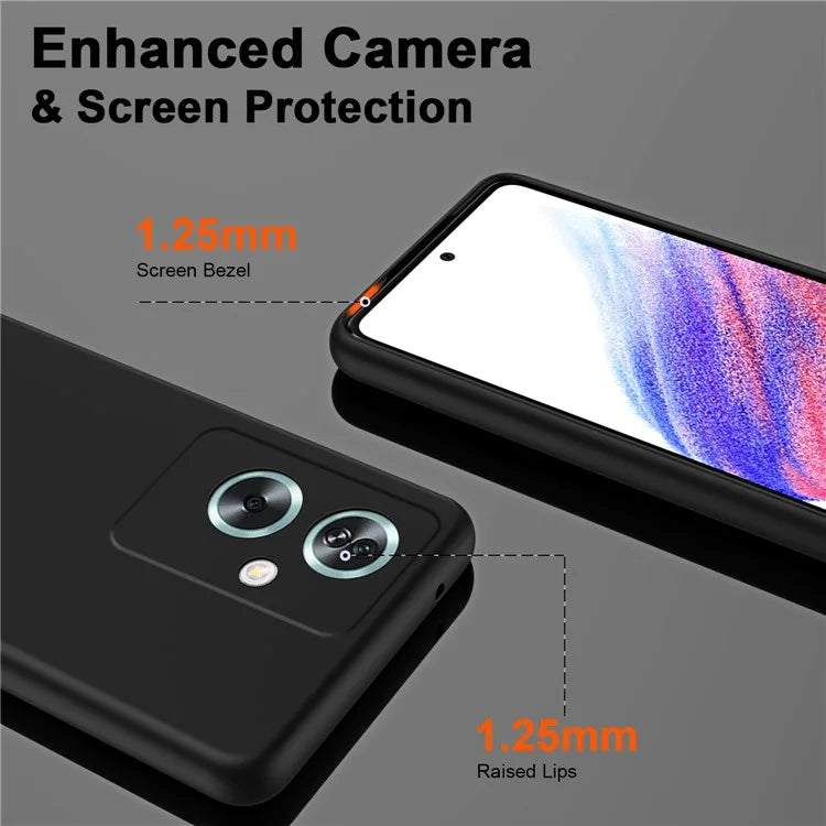 For Oppo A79 5G / A2 5G Case 2.2mm Rubberized TPU Protective Phone Cover