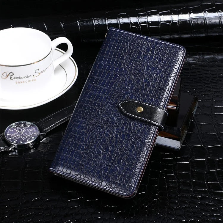 IDEWEI For Xiaomi Redmi K70 Pro Champion Edition Case Crocodile Texture PU Leather Stand Cover