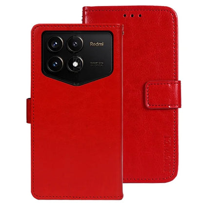 IDEWEI For Xiaomi Redmi K70 Pro Champion Edition Case Crazy Horse Texture Magnetic Phone Cover