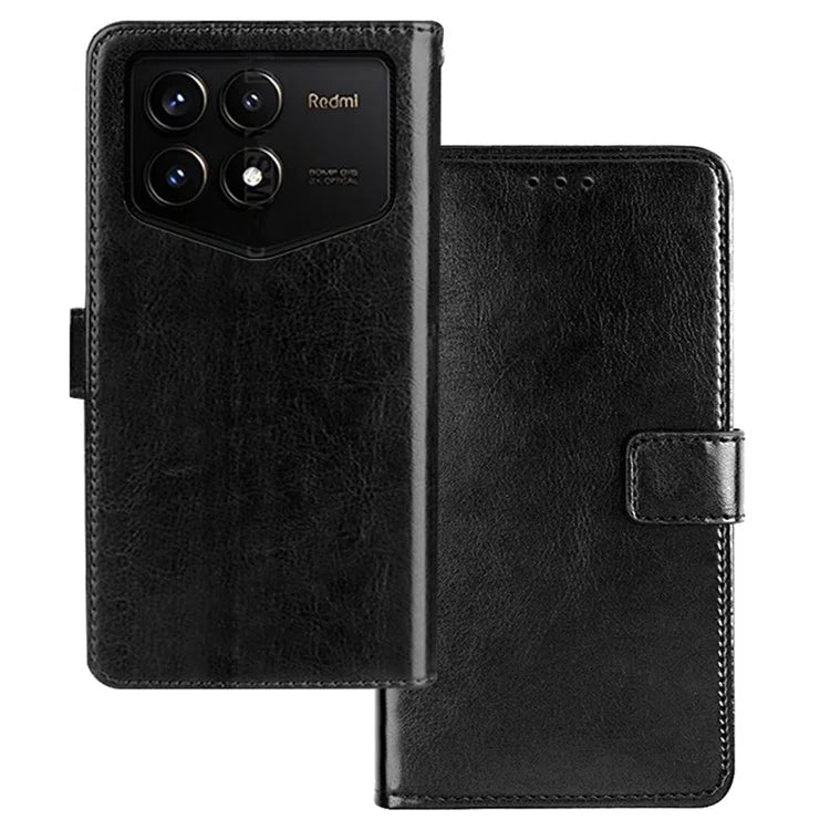IDEWEI For Xiaomi Redmi K70 Pro Champion Edition Wallet Case Leather Stand Flip Phone Cover