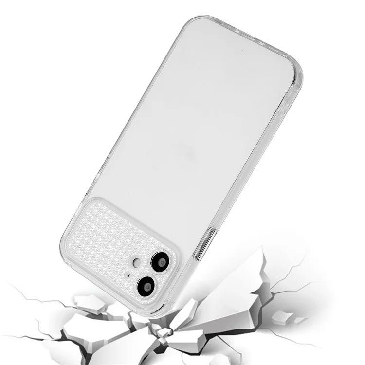 For iPhone 11 Case TPU Shock-Absorbent Rhinestone Decor Phone Cover