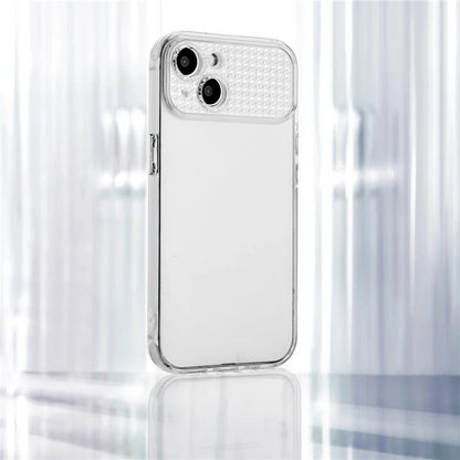 For iPhone 14 Plus / 15 Plus Case Soft TPU Back Phone Cover with Rhinestone Decor