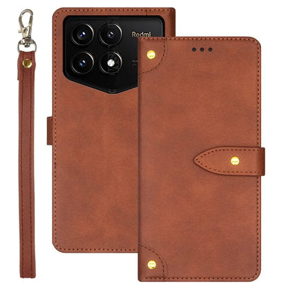 IDEWEI For Xiaomi Redmi K70 Pro Champion Edition Case Leather Phone Cover with Card Slots Stand