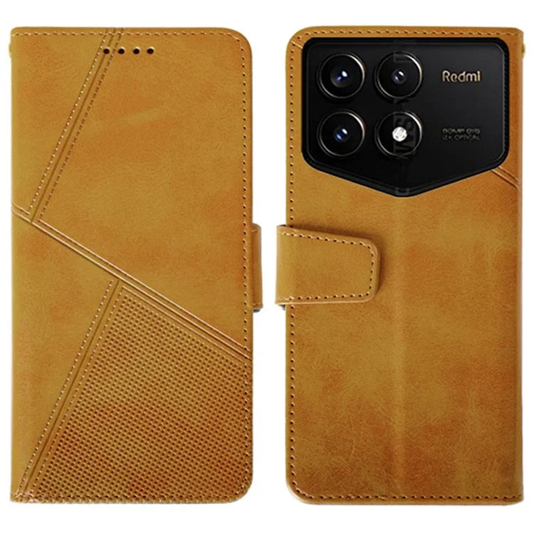 IDEWEI For Xiaomi Redmi K70 Pro Champion Edition Wallet Case Calf Texture Leather Phone Cover