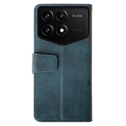 IDEWEI For Xiaomi Redmi K70 Pro Champion Edition Wallet Case Calf Texture Leather Phone Cover