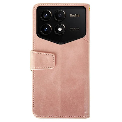 IDEWEI For Xiaomi Redmi K70 Pro Champion Edition Wallet Case Calf Texture Leather Phone Cover