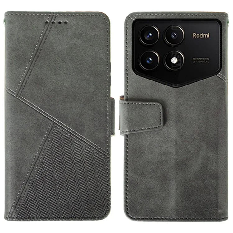 IDEWEI For Xiaomi Redmi K70 Pro Champion Edition Wallet Case Calf Texture Leather Phone Cover