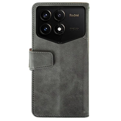 IDEWEI For Xiaomi Redmi K70 Pro Champion Edition Wallet Case Calf Texture Leather Phone Cover