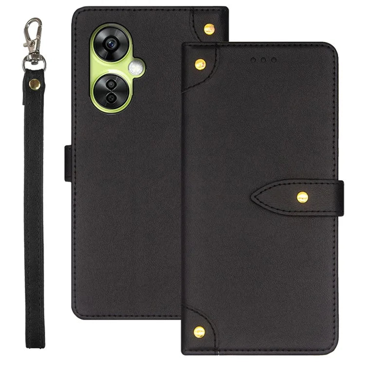 IDEWEI For OnePlus Nord CE 3 Lite 5G / Nord N30 5G Leather Case Card Slots Cell Phone Cover