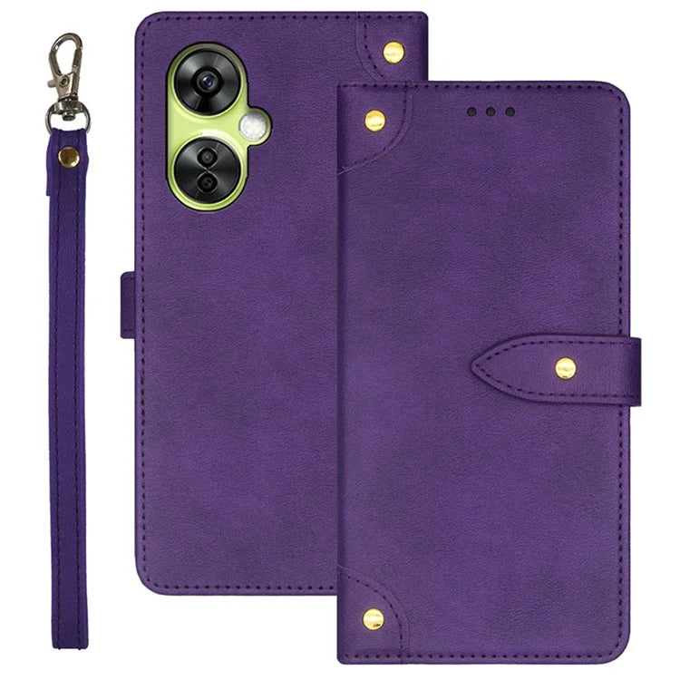 IDEWEI For OnePlus Nord CE 3 Lite 5G / Nord N30 5G Leather Case Card Slots Cell Phone Cover