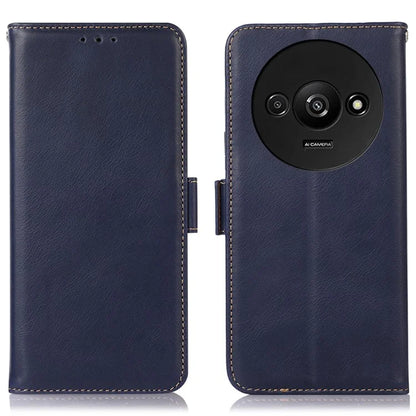 For Xiaomi Redmi A3 Case Crazy Horse Texture Genuine Cow Leather Phone Wallet Cover