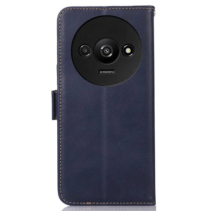 For Xiaomi Redmi A3 Case Crazy Horse Texture Genuine Cow Leather Phone Wallet Cover