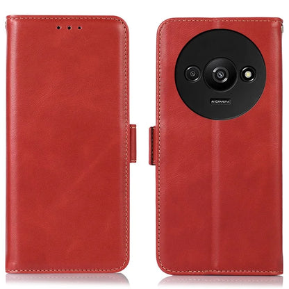 For Xiaomi Redmi A3 Case Crazy Horse Texture Genuine Cow Leather Phone Wallet Cover