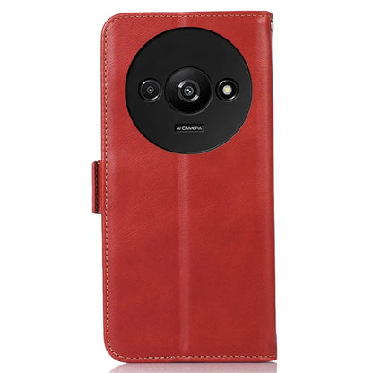 For Xiaomi Redmi A3 Case Crazy Horse Texture Genuine Cow Leather Phone Wallet Cover