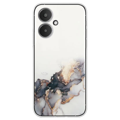 For Xiaomi Poco M6 5G / 13C 5G / 13R 5G Case Marble Pattern Embossing TPU Phone Cover