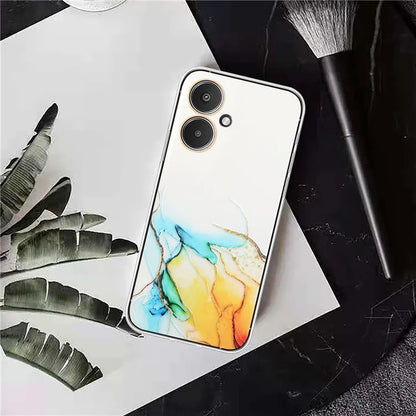 For Xiaomi Poco M6 5G / 13C 5G / 13R 5G Case Marble Pattern Embossing TPU Phone Cover