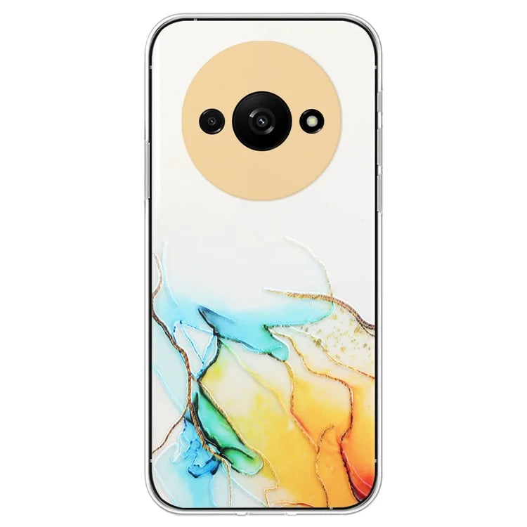 For Xiaomi Redmi A3 Slim Case Marble Pattern Embossing TPU Phone Shell
