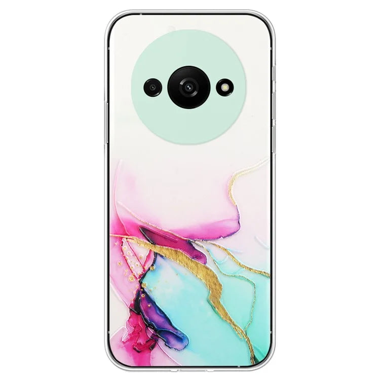 For Xiaomi Redmi A3 Slim Case Marble Pattern Embossing TPU Phone Shell