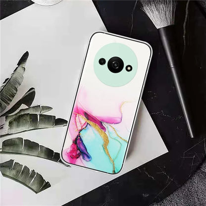 For Xiaomi Redmi A3 Slim Case Marble Pattern Embossing TPU Phone Shell