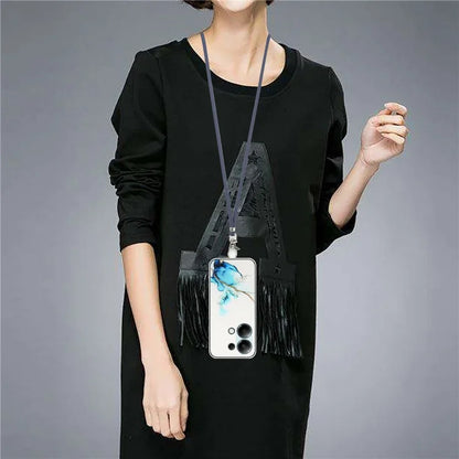 For Xiaomi Redmi Note 13 Pro 4G / Poco M6 Pro 4G TPU Case Hollow Marble Pattern Slim Phone Cover with Lanyard