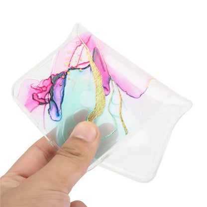 For Xiaomi Redmi Note 13 Pro 4G / Poco M6 Pro 4G TPU Case Hollow Marble Pattern Slim Phone Cover with Lanyard
