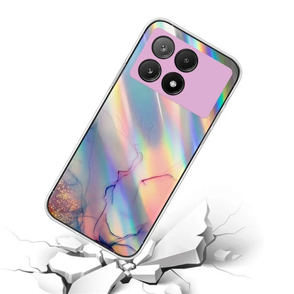 For Xiaomi Redmi K70E 5G / Poco X6 Pro 5G TPU Case Colorful Laser Marble Pattern Phone Cases