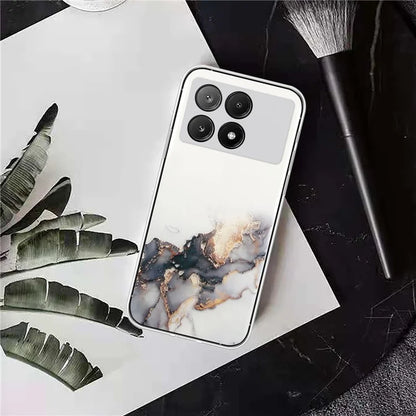 For Xiaomi Redmi K70E 5G / Poco X6 Pro 5G TPU Case Marble Pattern Embossing Shockproof Phone Cover