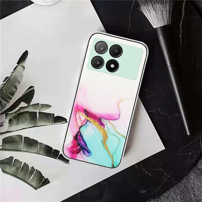 For Xiaomi Redmi K70E 5G / Poco X6 Pro 5G TPU Case Marble Pattern Embossing Shockproof Phone Cover