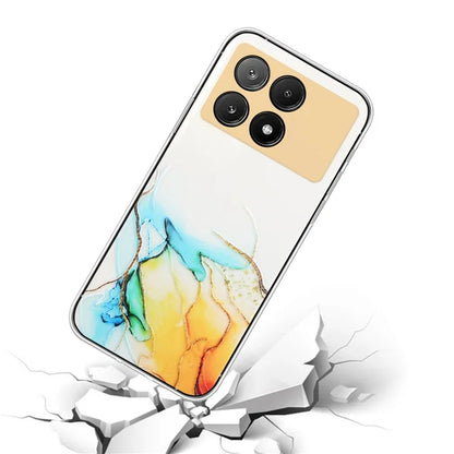 For Xiaomi Redmi K70E 5G / Poco X6 Pro 5G TPU Case Marble Pattern Embossing Shockproof Phone Cover