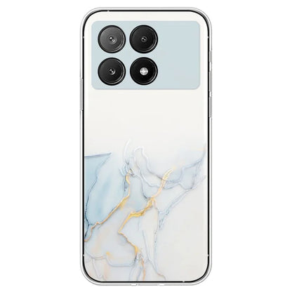 For Xiaomi Redmi K70E 5G / Poco X6 Pro 5G TPU Case Marble Pattern Embossing Shockproof Phone Cover