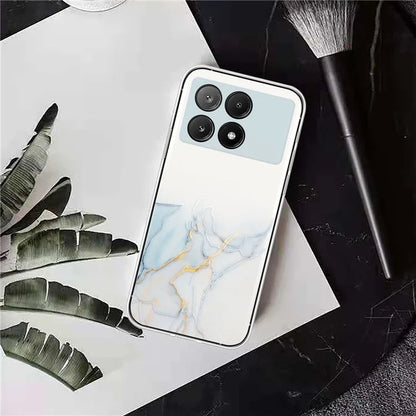 For Xiaomi Redmi K70E 5G / Poco X6 Pro 5G TPU Case Marble Pattern Embossing Shockproof Phone Cover