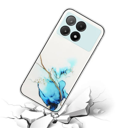 For Xiaomi Redmi K70E 5G / Poco X6 Pro 5G TPU Case Marble Pattern Embossing Shockproof Phone Cover