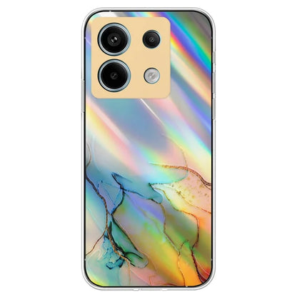 For Xiaomi Redmi Note 13 Pro 5G / Poco X6 5G TPU Case Marble Pattern Laser Cell Phone Cover