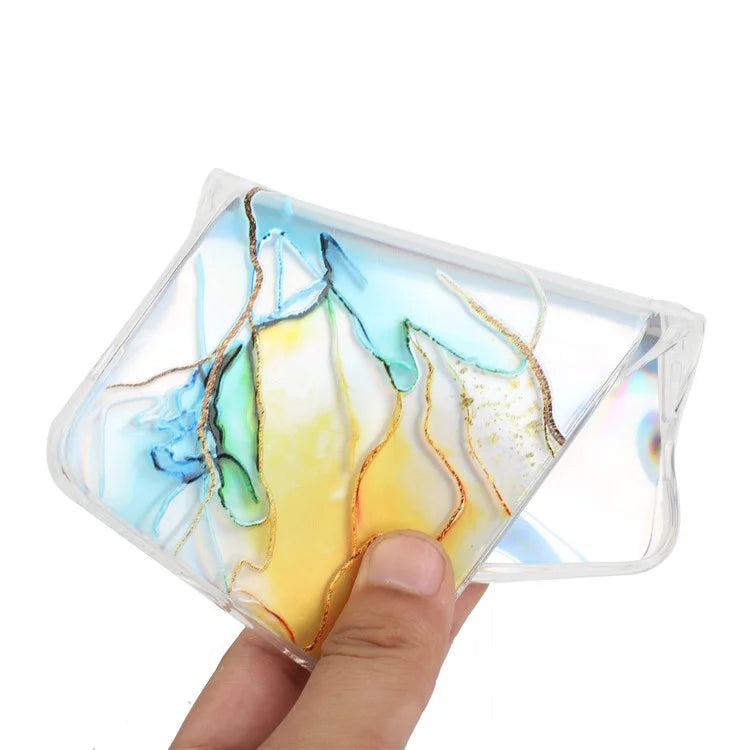For Xiaomi Redmi Note 13 Pro 5G / Poco X6 5G TPU Case Marble Pattern Laser Cell Phone Cover