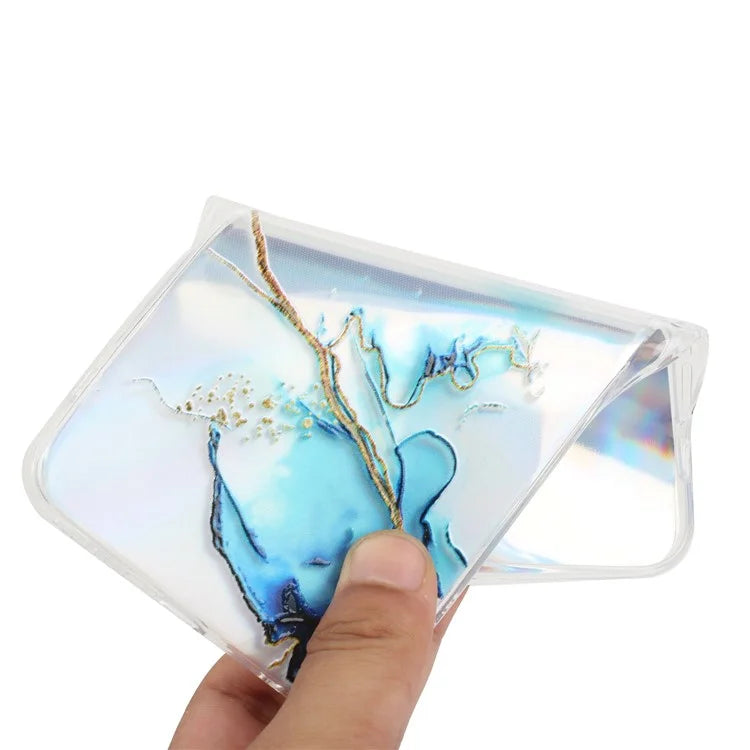 For Xiaomi Redmi Note 13 Pro 5G / Poco X6 5G TPU Case Marble Pattern Laser Cell Phone Cover