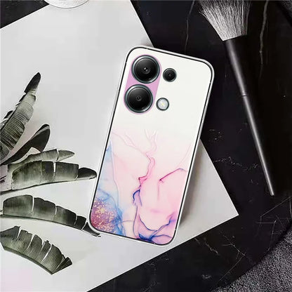 For Xiaomi Poco M6 Pro 4G / Redmi Note 13 Pro 4G Case Embossing Marble Pattern TPU Phone Shell