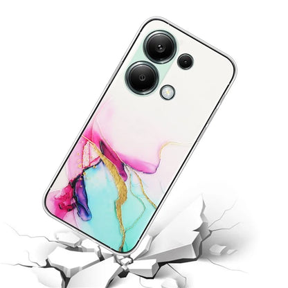 For Xiaomi Poco M6 Pro 4G / Redmi Note 13 Pro 4G Case Embossing Marble Pattern TPU Phone Shell