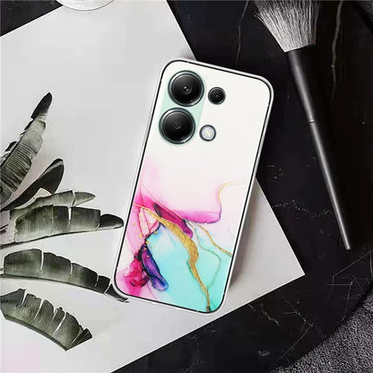 For Xiaomi Poco M6 Pro 4G / Redmi Note 13 Pro 4G Case Embossing Marble Pattern TPU Phone Shell