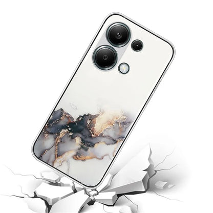 For Xiaomi Poco M6 Pro 4G / Redmi Note 13 Pro 4G Case Embossing Marble Pattern TPU Phone Shell