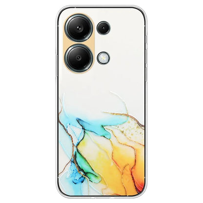 For Xiaomi Poco M6 Pro 4G / Redmi Note 13 Pro 4G Case Embossing Marble Pattern TPU Phone Shell