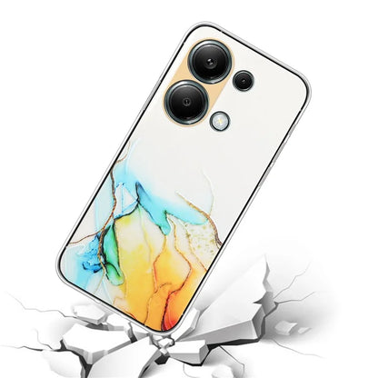 For Xiaomi Poco M6 Pro 4G / Redmi Note 13 Pro 4G Case Embossing Marble Pattern TPU Phone Shell