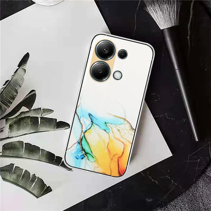For Xiaomi Poco M6 Pro 4G / Redmi Note 13 Pro 4G Case Embossing Marble Pattern TPU Phone Shell