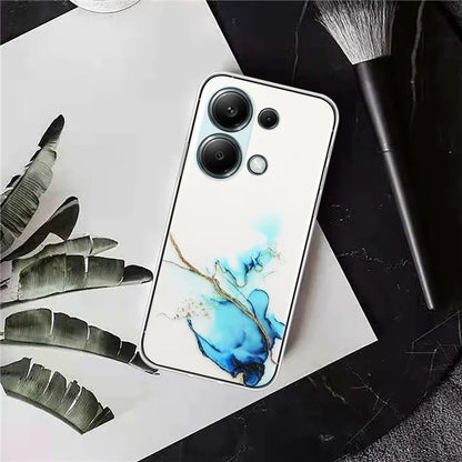 For Xiaomi Poco M6 Pro 4G / Redmi Note 13 Pro 4G Case Embossing Marble Pattern TPU Phone Shell